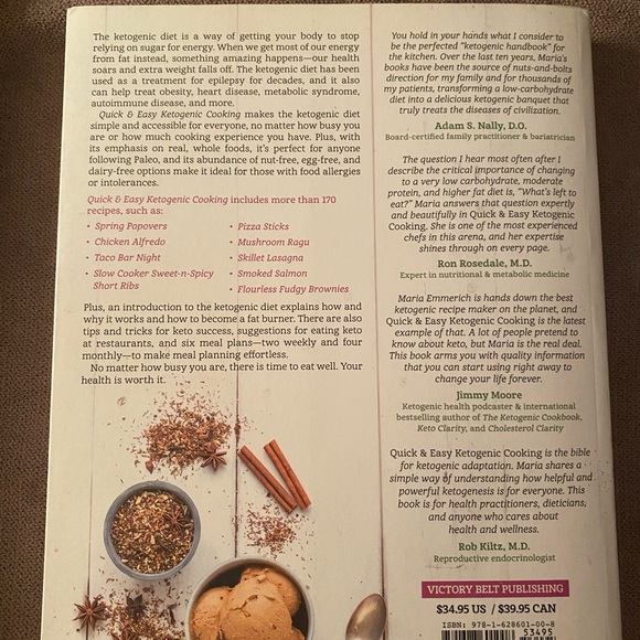 Quick & Easy Ketogenic Cooking: Meal Plans and Time Saving Paleo Recipes 387 pg - Picture 4 of 4